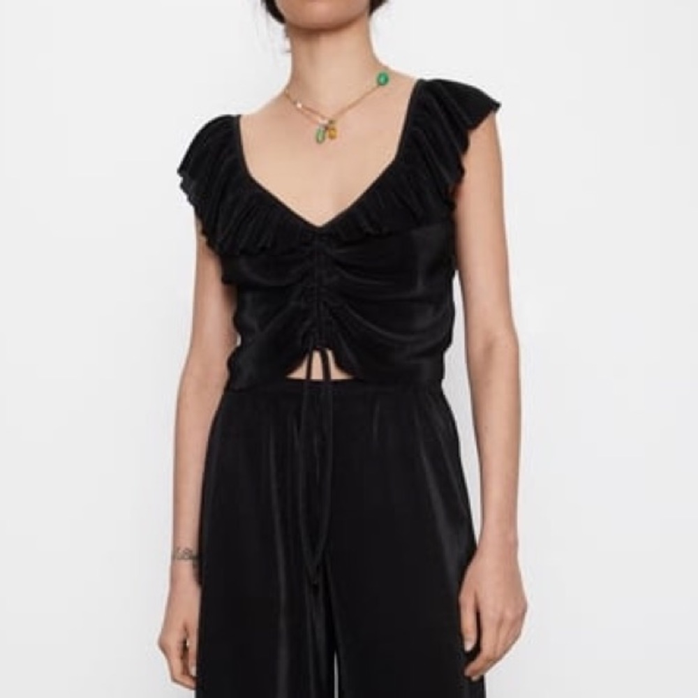 Zara BNWT Pleated Top
